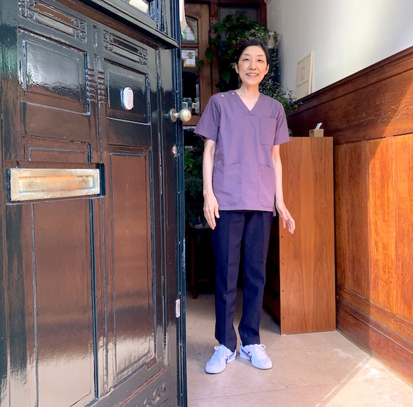 photo of entrance and therapist
